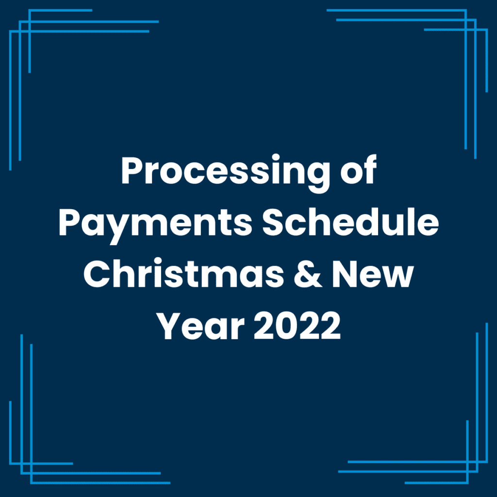 Processing of payments schedule