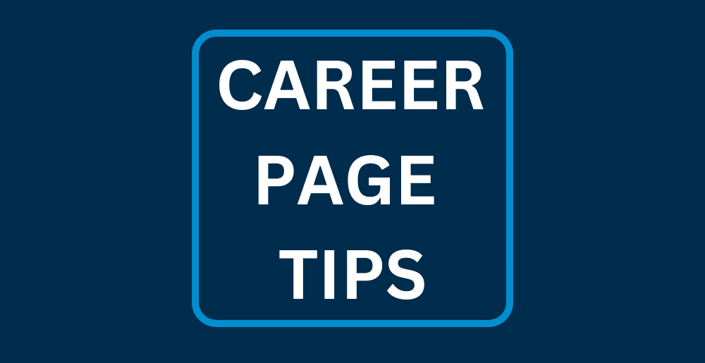 Career page tips